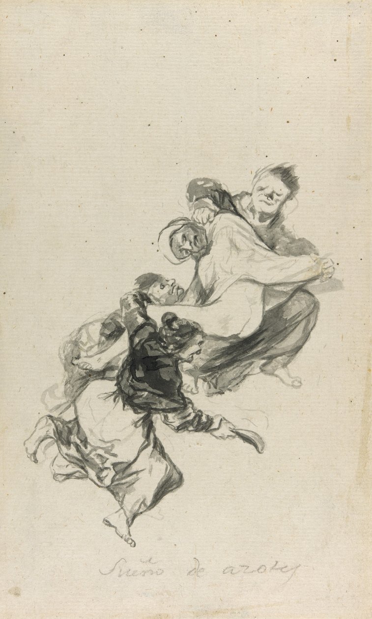 Sonho de açoitar, 1801-03 de Francisco de Goya