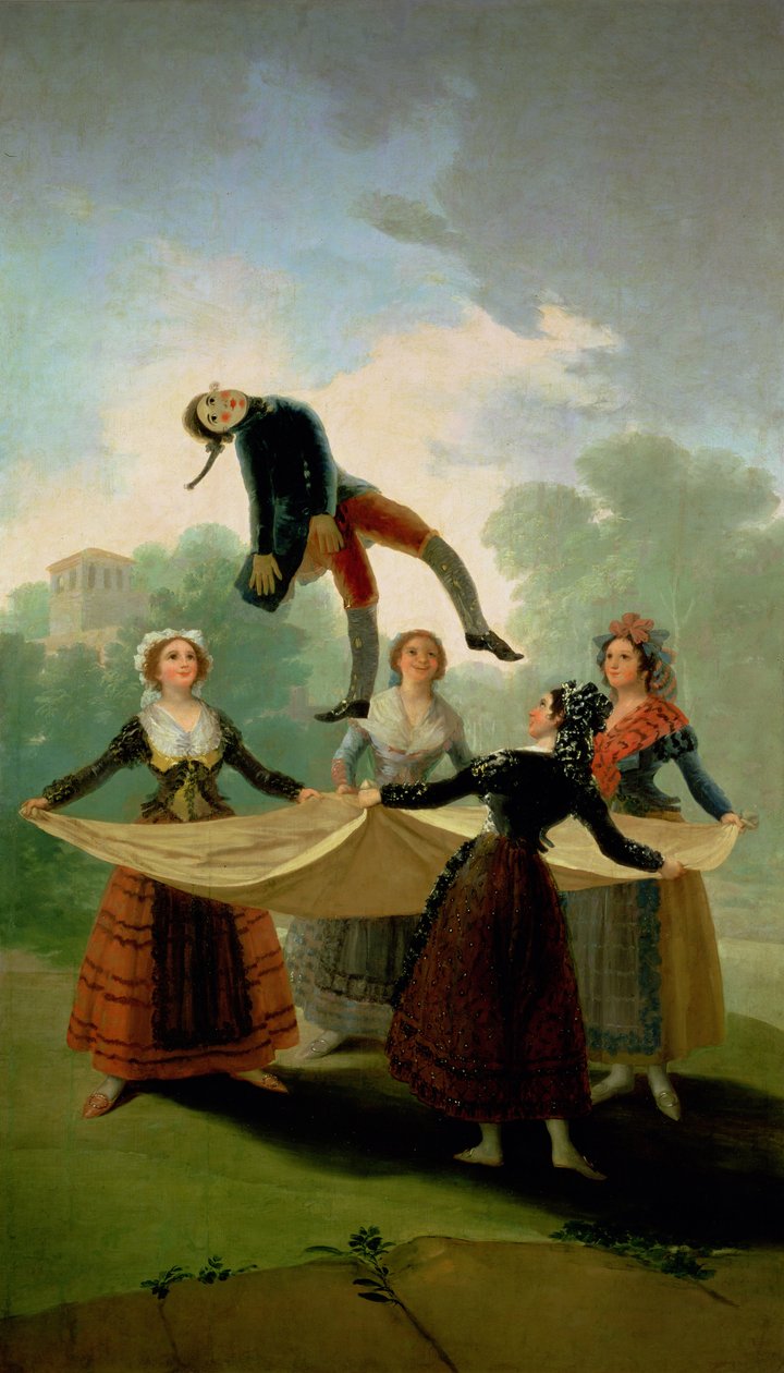 El Pelele (The Puppet) 1791-2 (óleo sobre tela) de Francisco de Goya