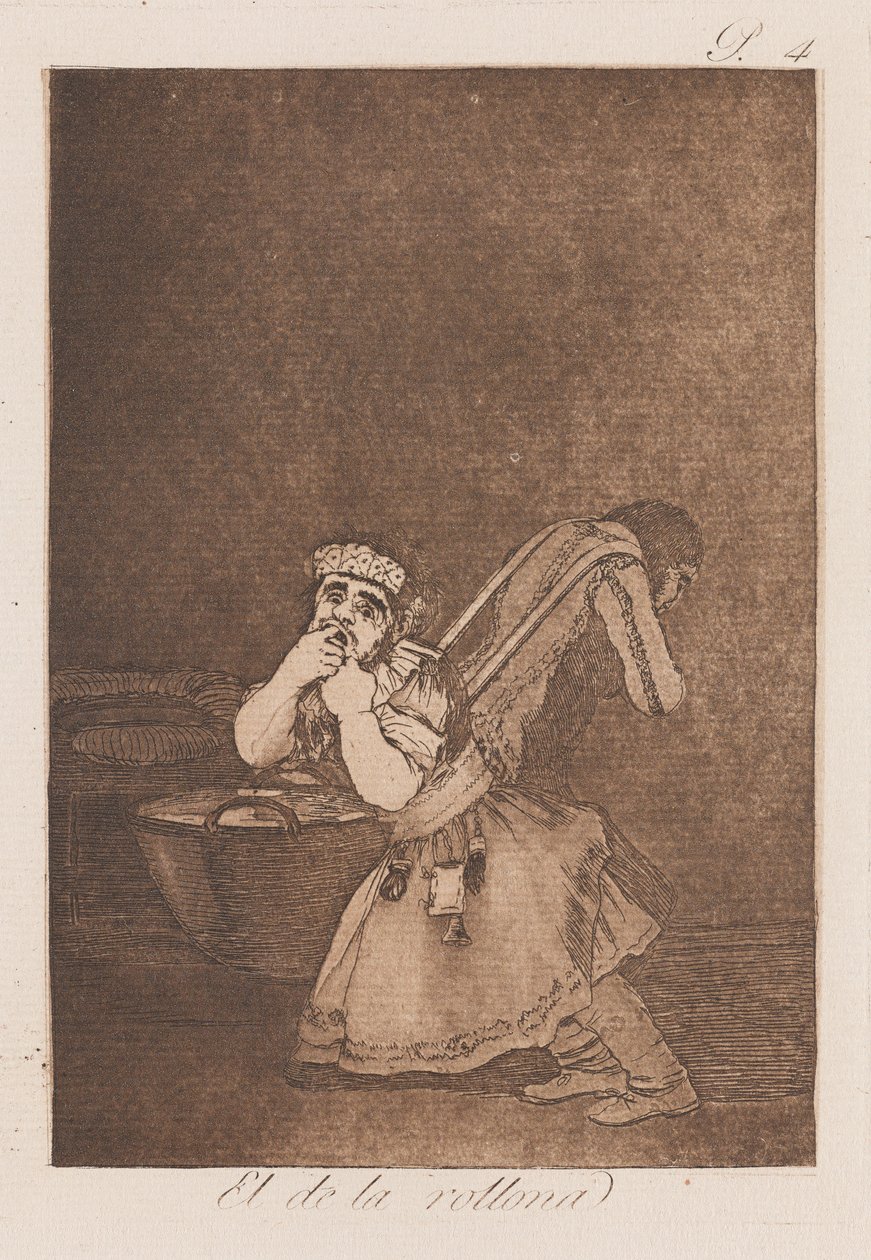 El de la Rollona, final do século XVIII - início do século XIX (estampado) de Francisco de Goya