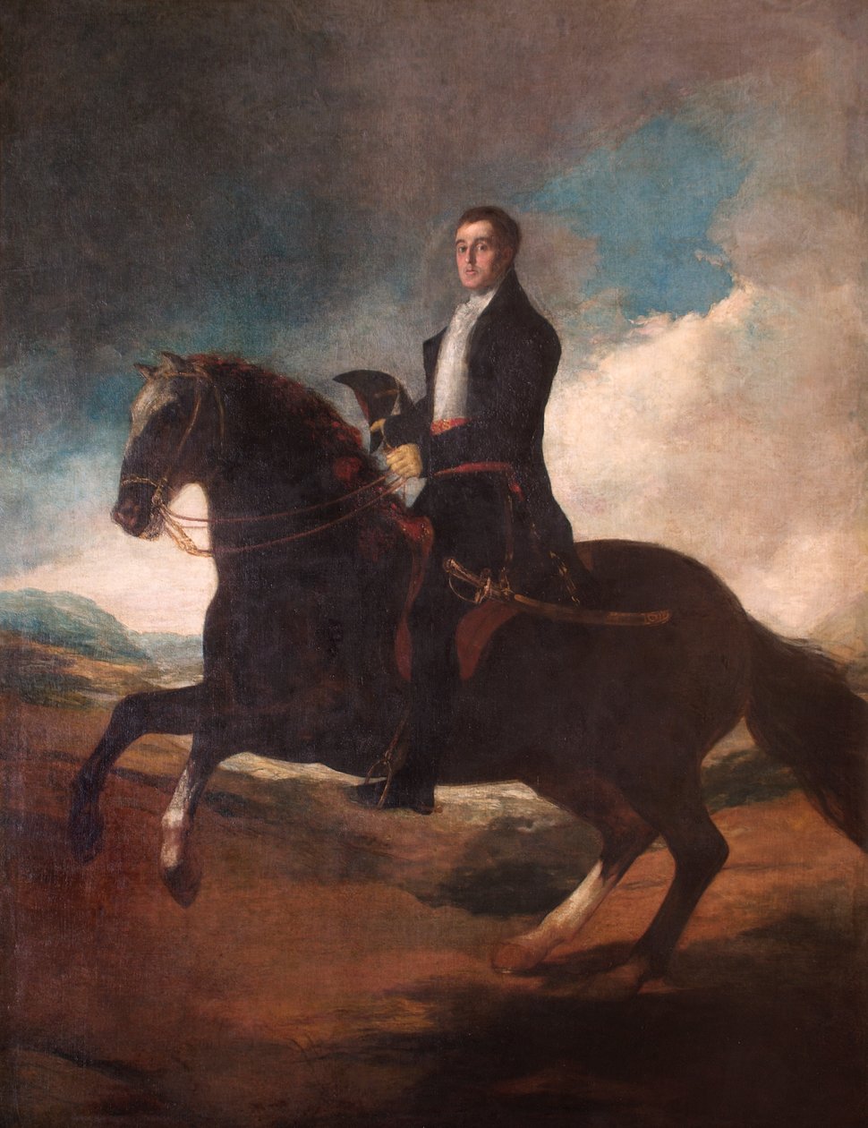 Retrato equestre do Duque de Wellington de Francisco Jose de Goya y Lucientes