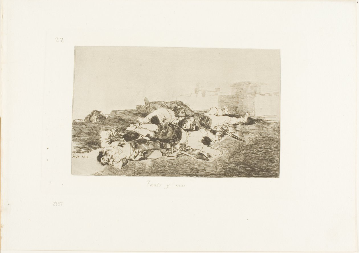 Pior ainda, placa 22 de The Disasters of War de Francisco Jose de Goya y Lucientes