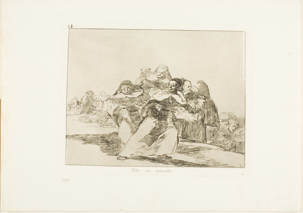 Tudo está às avessas, placa 42 de The Disasters of War de Francisco Jose de Goya y Lucientes