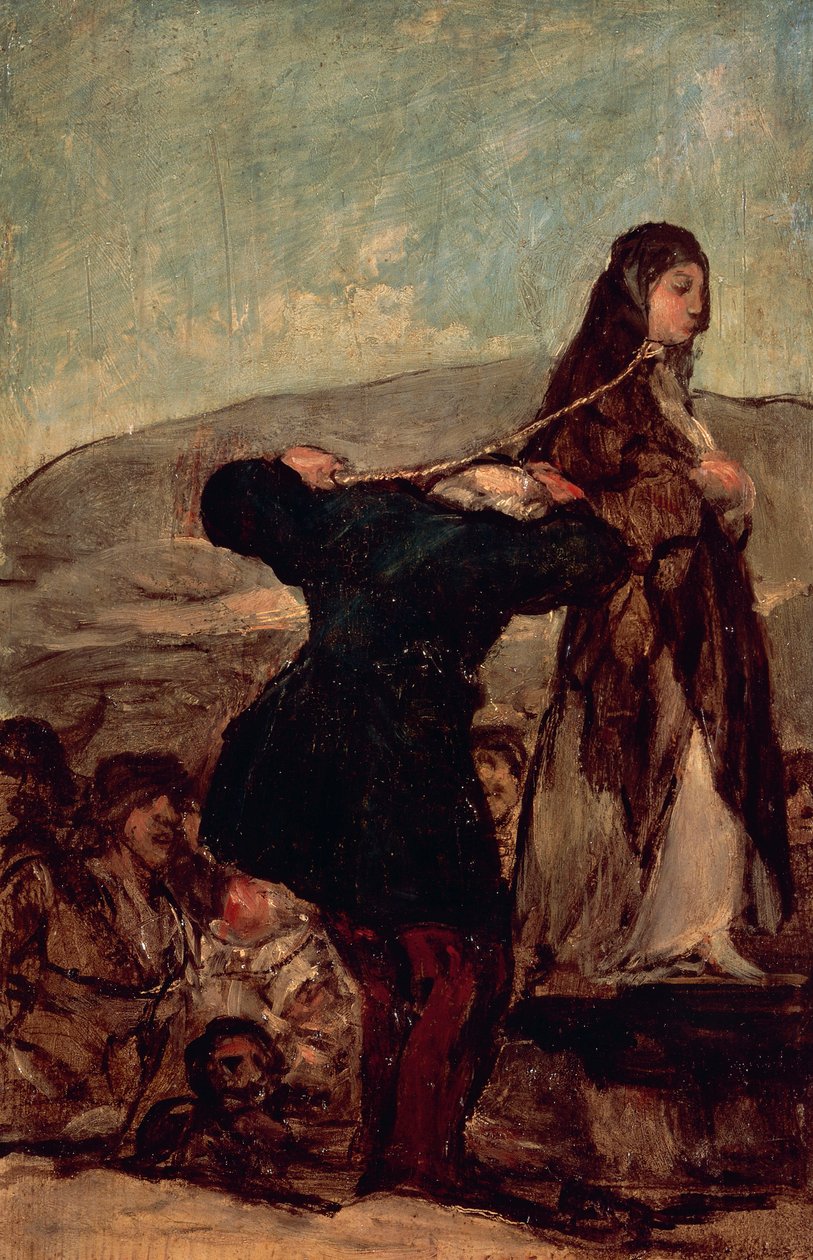 Execução de uma bruxa de Francisco Jose de Goya y Lucientes
