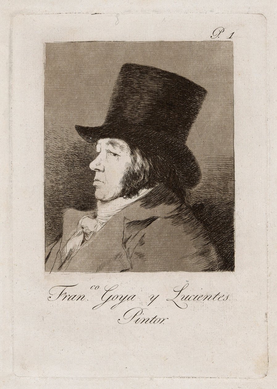 Francisco Goya y Lucientes, Pintor, prato um de Los Caprichos de Francisco Jose de Goya y Lucientes