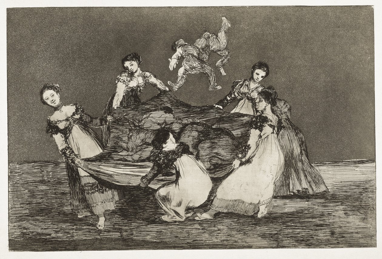 GOYA Y LUCIENES, Francisco de (1746-1828). Provérbios. Adivinha feminina. 1815-1824. (24