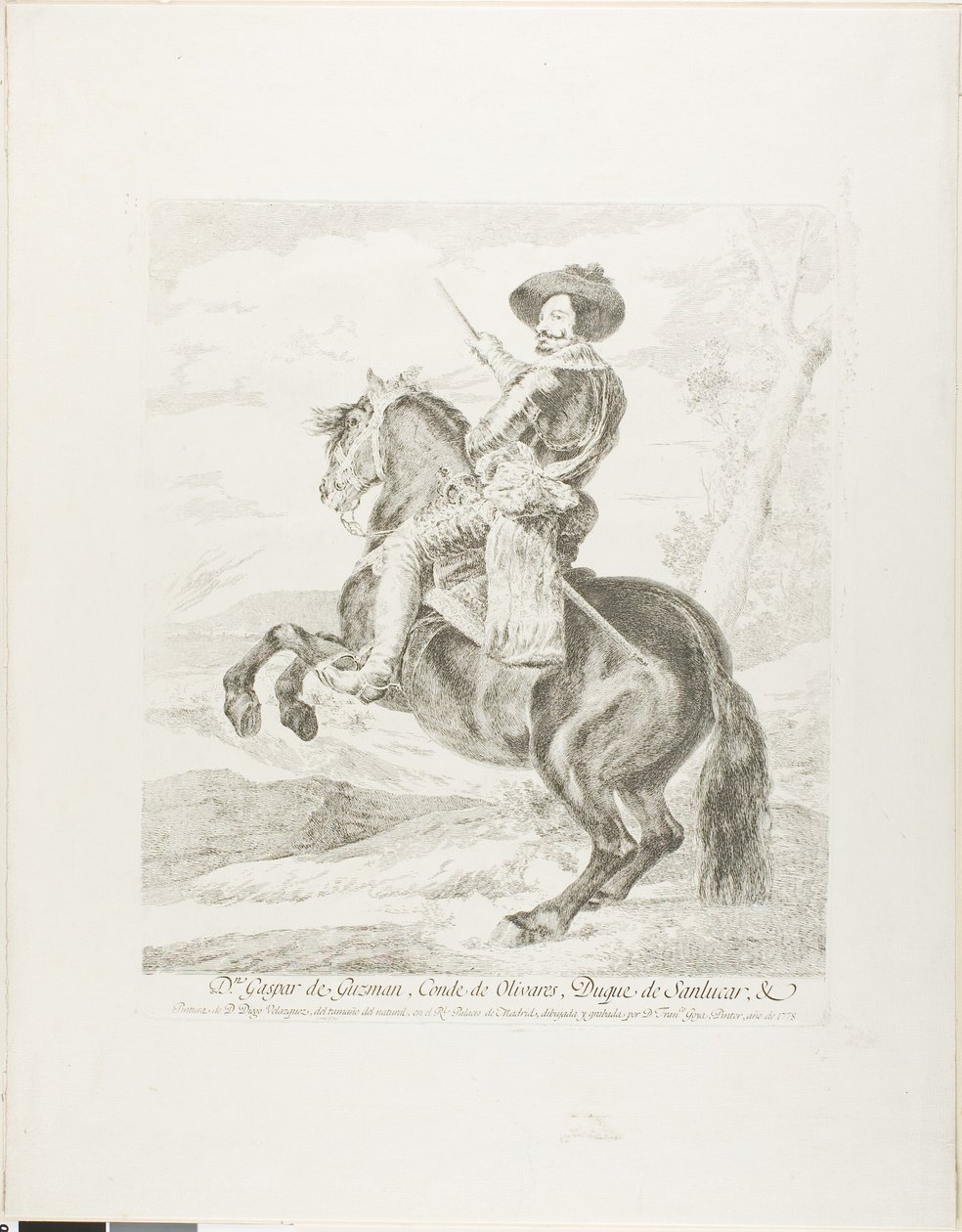 Gaspar de Guzman, Conde Duque of Olivares de Francisco Jose de Goya y Lucientes