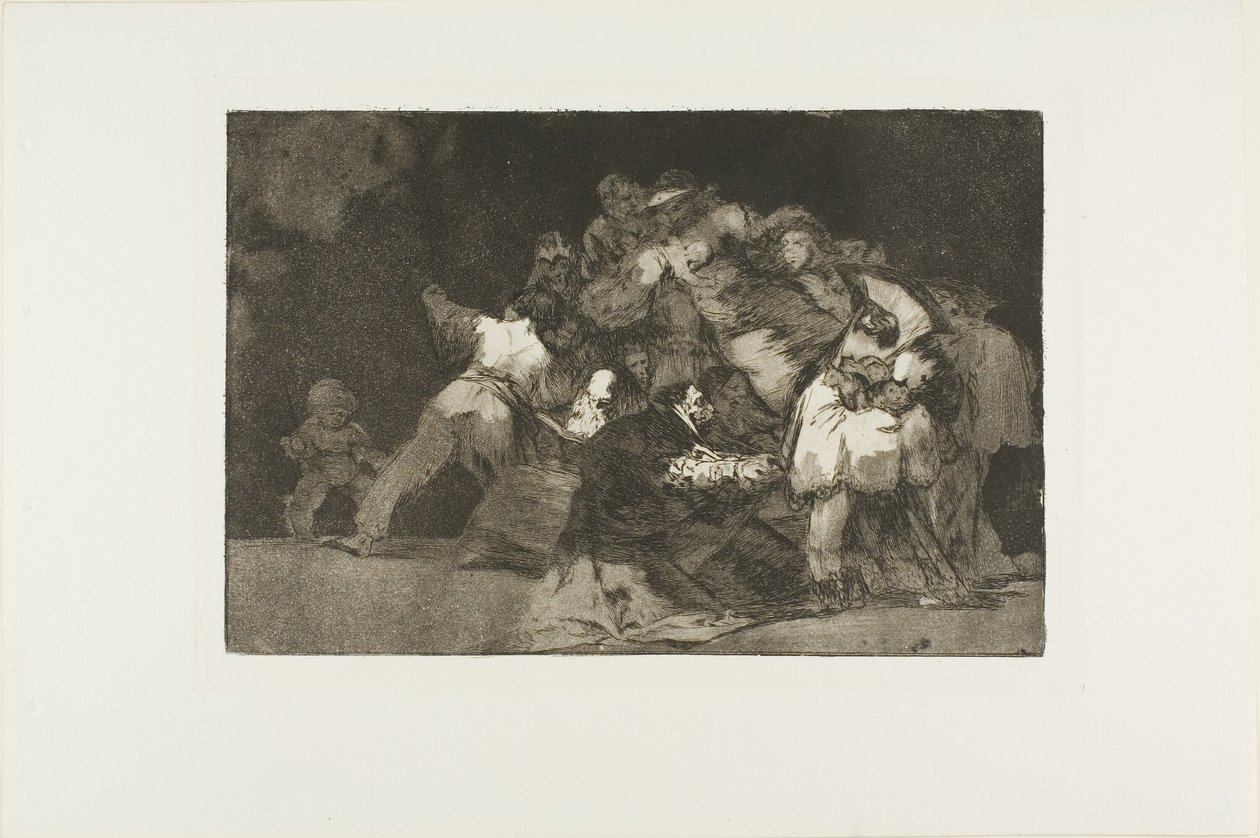 General Folly, prato nove de Os Provérbios de Francisco Jose de Goya y Lucientes