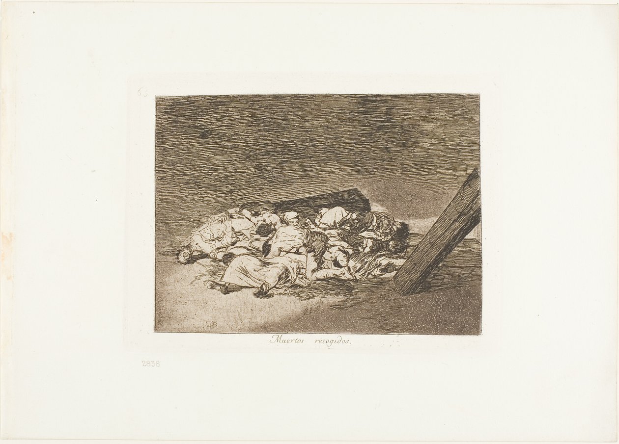 Colheita dos mortos, placa 63 de The Disasters of War de Francisco Jose de Goya y Lucientes