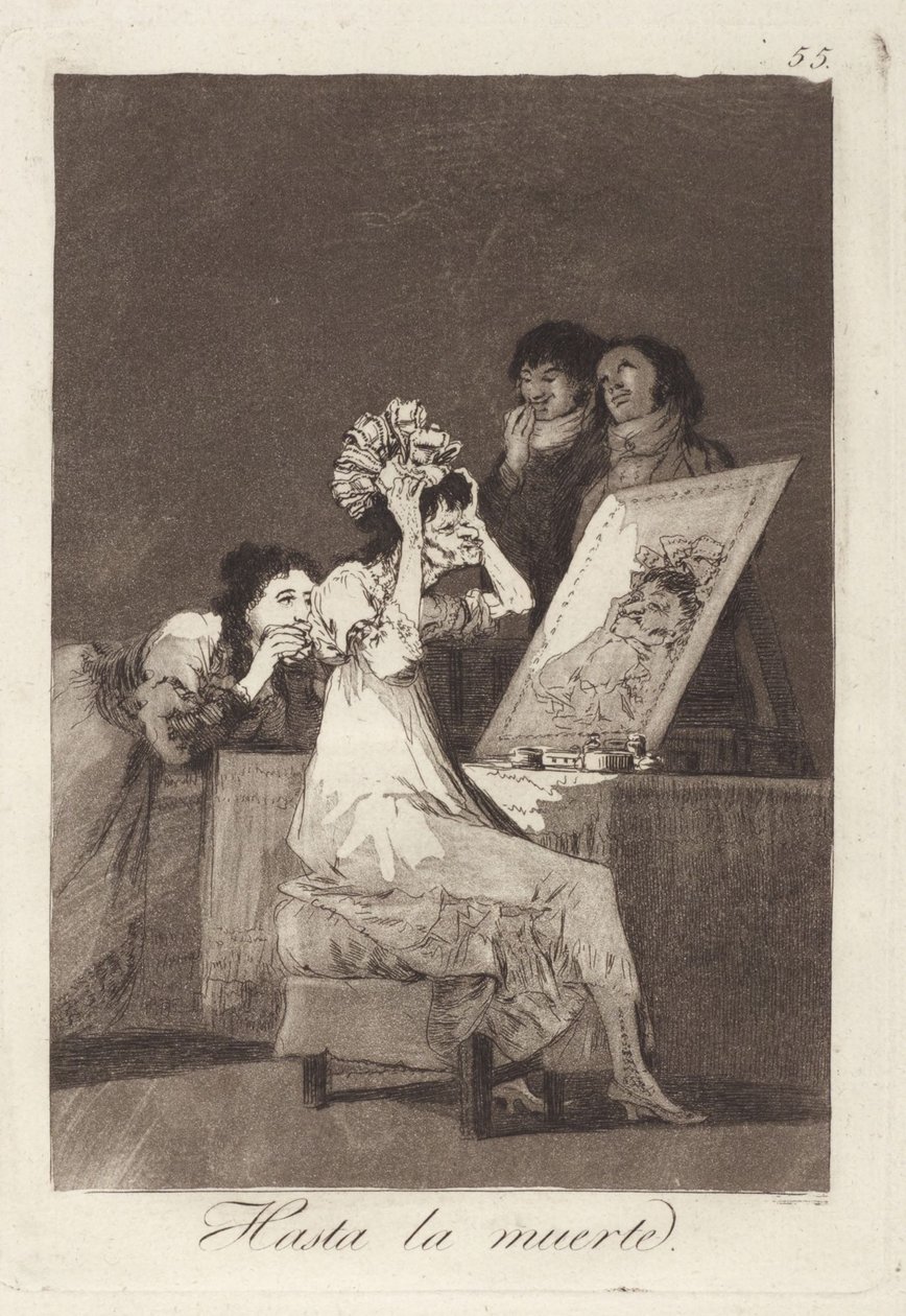 Até à morte, prancha 55 de Los Caprichos de Francisco Jose de Goya y Lucientes
