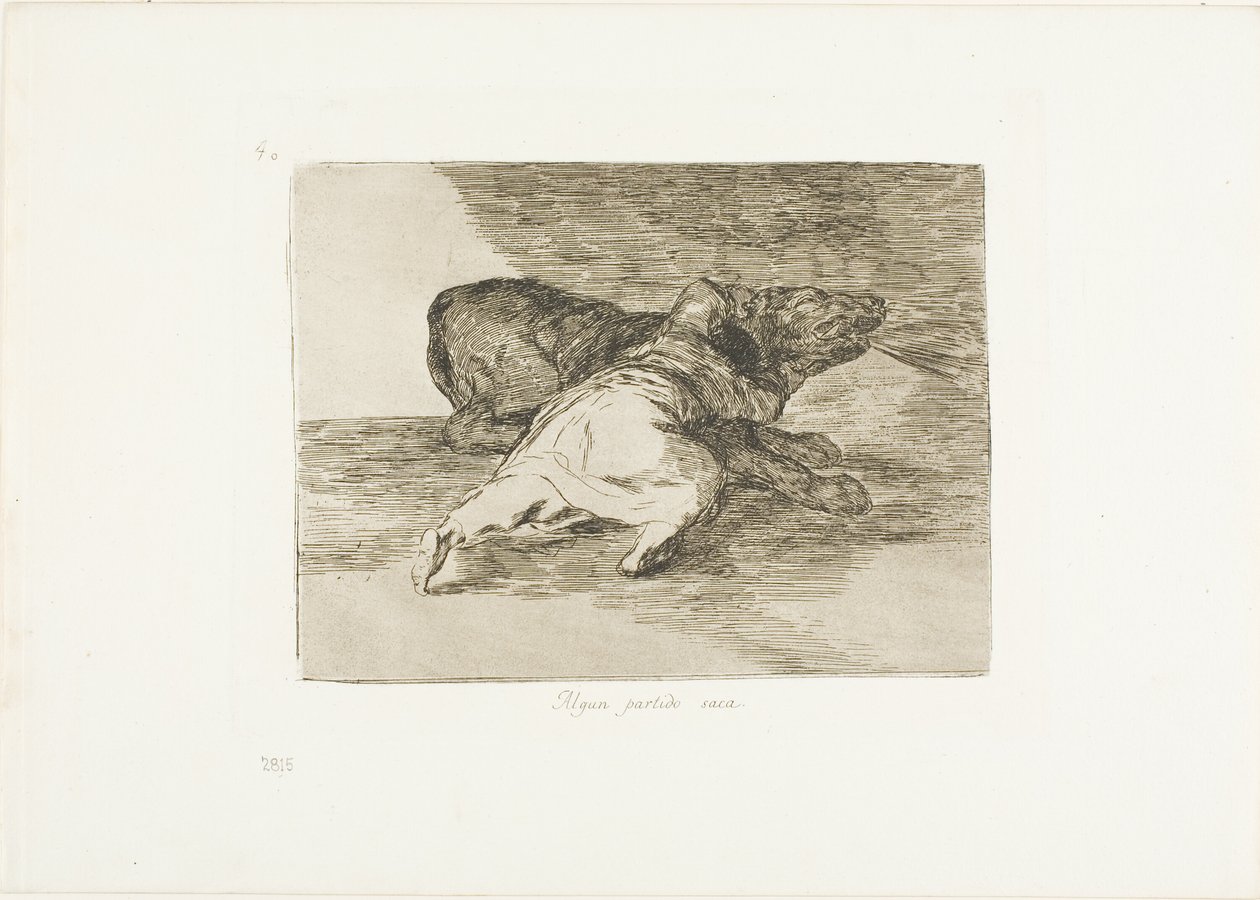 Ele ganha algo com isso, placa 40 de The Disasters of War de Francisco Jose de Goya y Lucientes
