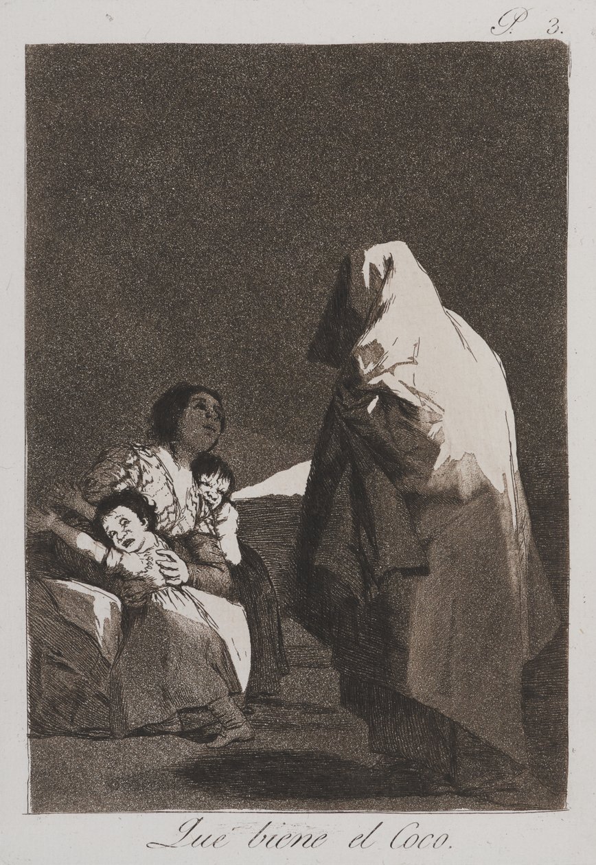 Aí vem o bicho-papão de Francisco de Goya