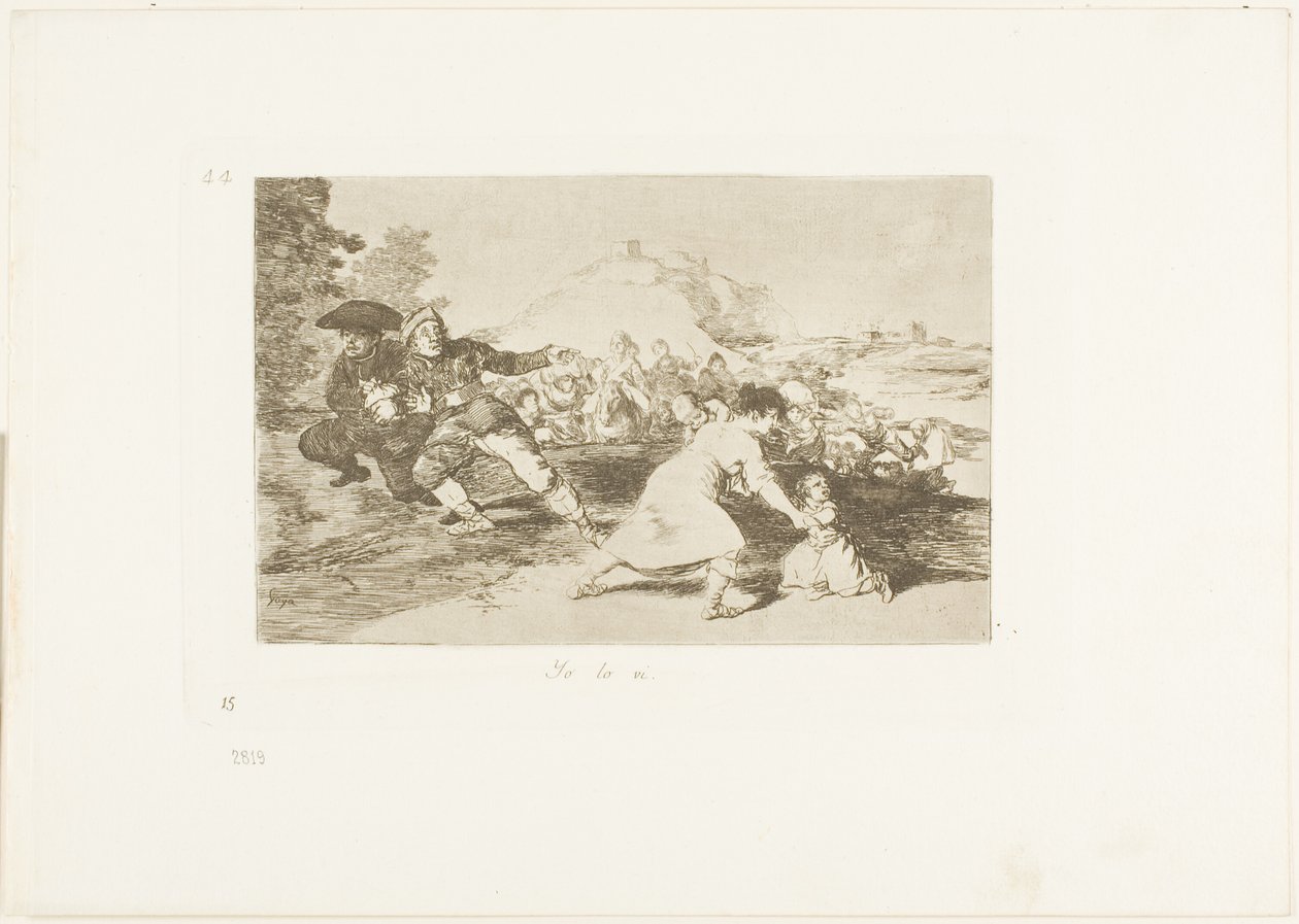 Eu vi, placa 44 de The Disasters of War de Francisco Jose de Goya y Lucientes