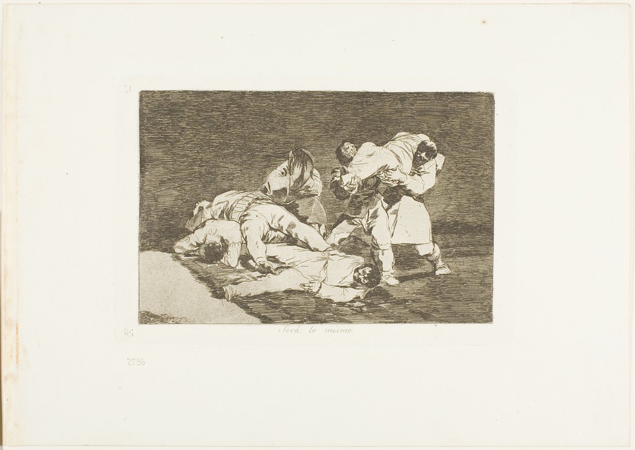 Será o mesmo, placa 21 de The Disasters of War de Francisco Jose de Goya y Lucientes