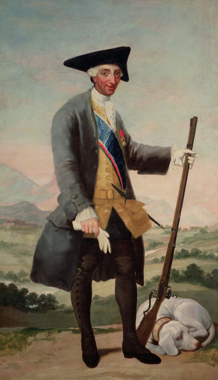 Rei Carlos III (1716-88) como Caçador de Francisco de Goya