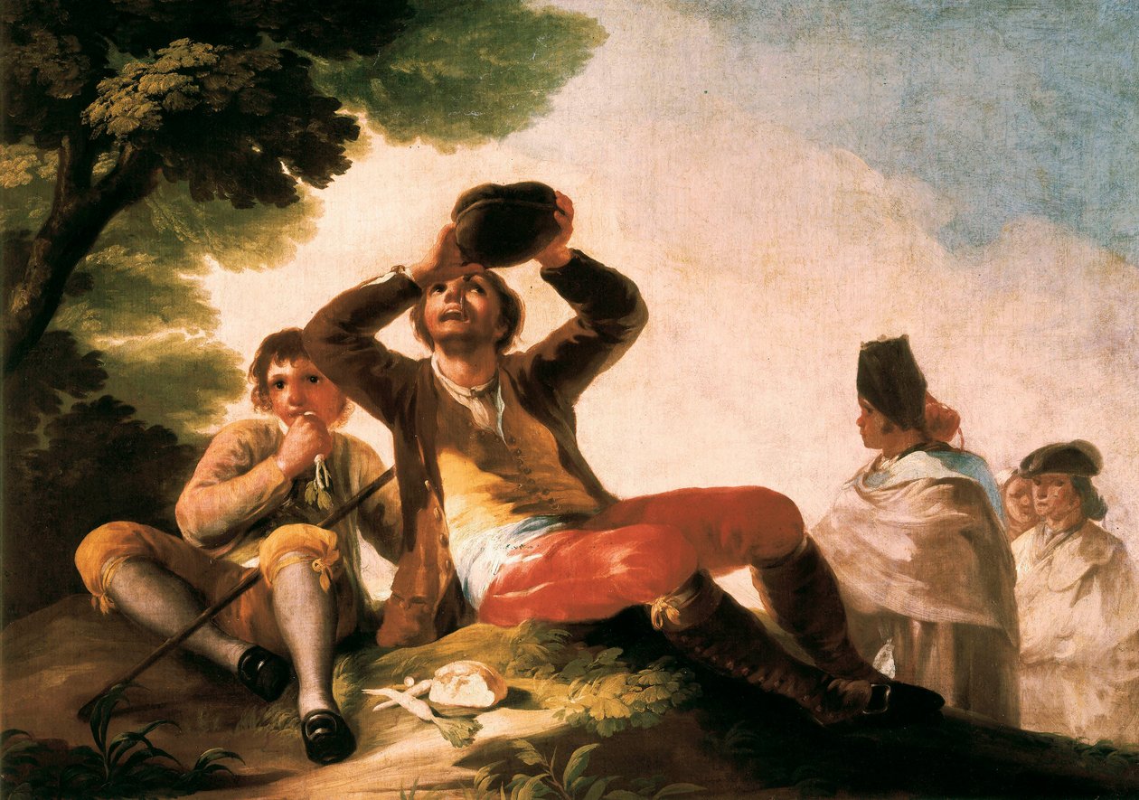 "Le buveur" Francisco de Goya y Lucientes (1746-1828). 1777. Madrid. Musee du Prado. de Francisco Jose de Goya y Lucientes