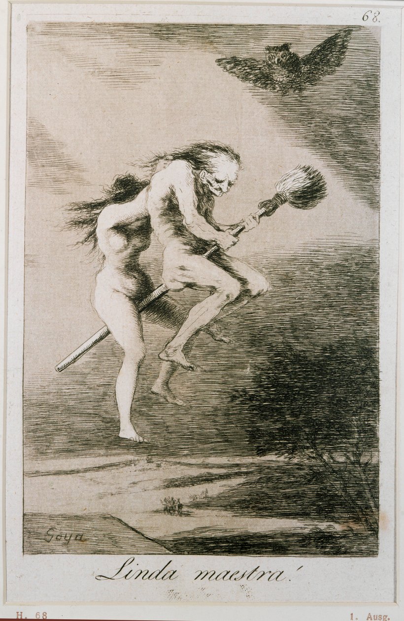 Linda maestra - Gentil senhora, água-forte nº ... (água-forte) de Francisco Jose de Goya y Lucientes