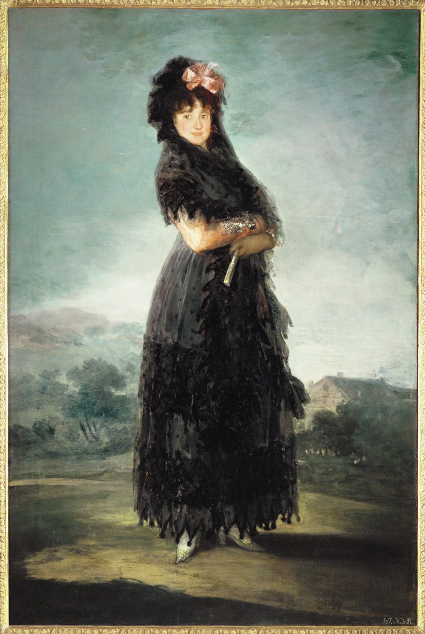 Mariana Waldstein, Marquise de Santa Cruz … de Francisco Jose de Goya y Lucientes