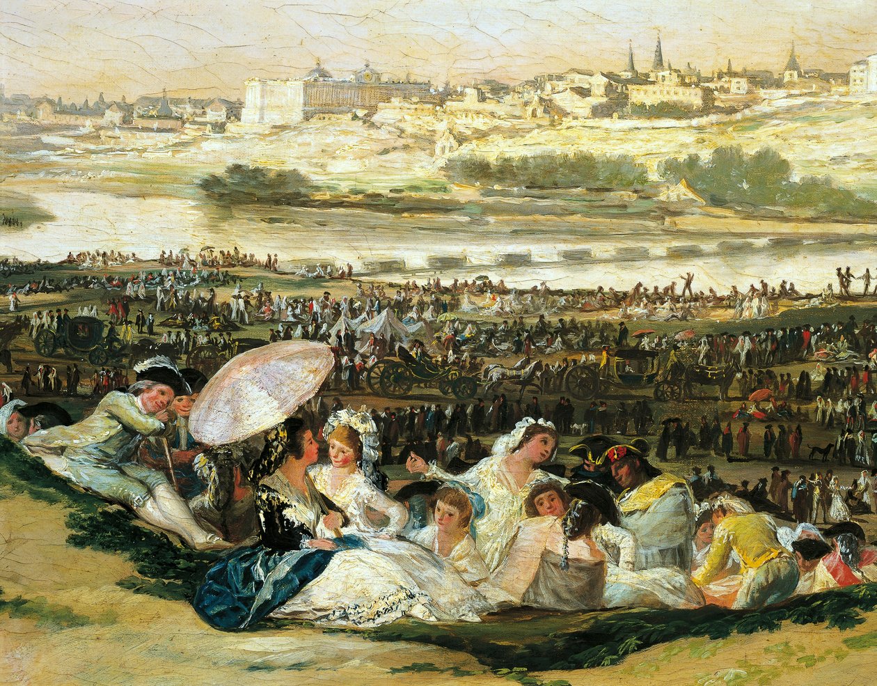 Prado de San Isidro, de Francisco de Goya (1746-1828), Detalhe de Francisco Jose de Goya y Lucientes