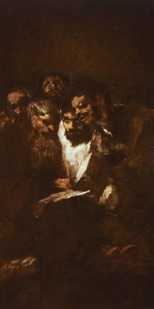 Homens lendo por Francisco de Goya (1746-1828) de Francisco Jose de Goya y Lucientes