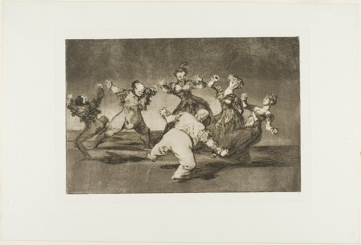 Merry Folly, de Disparates, publicado como placa 12 em Los Proverbios de Francisco Jose de Goya y Lucientes
