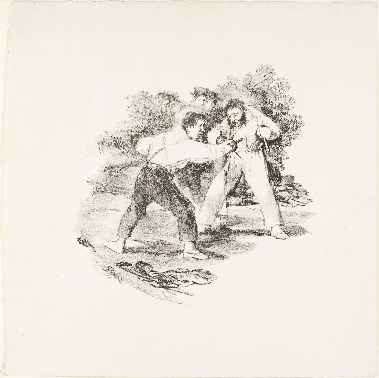 Duelo moderno de Francisco Jose de Goya y Lucientes