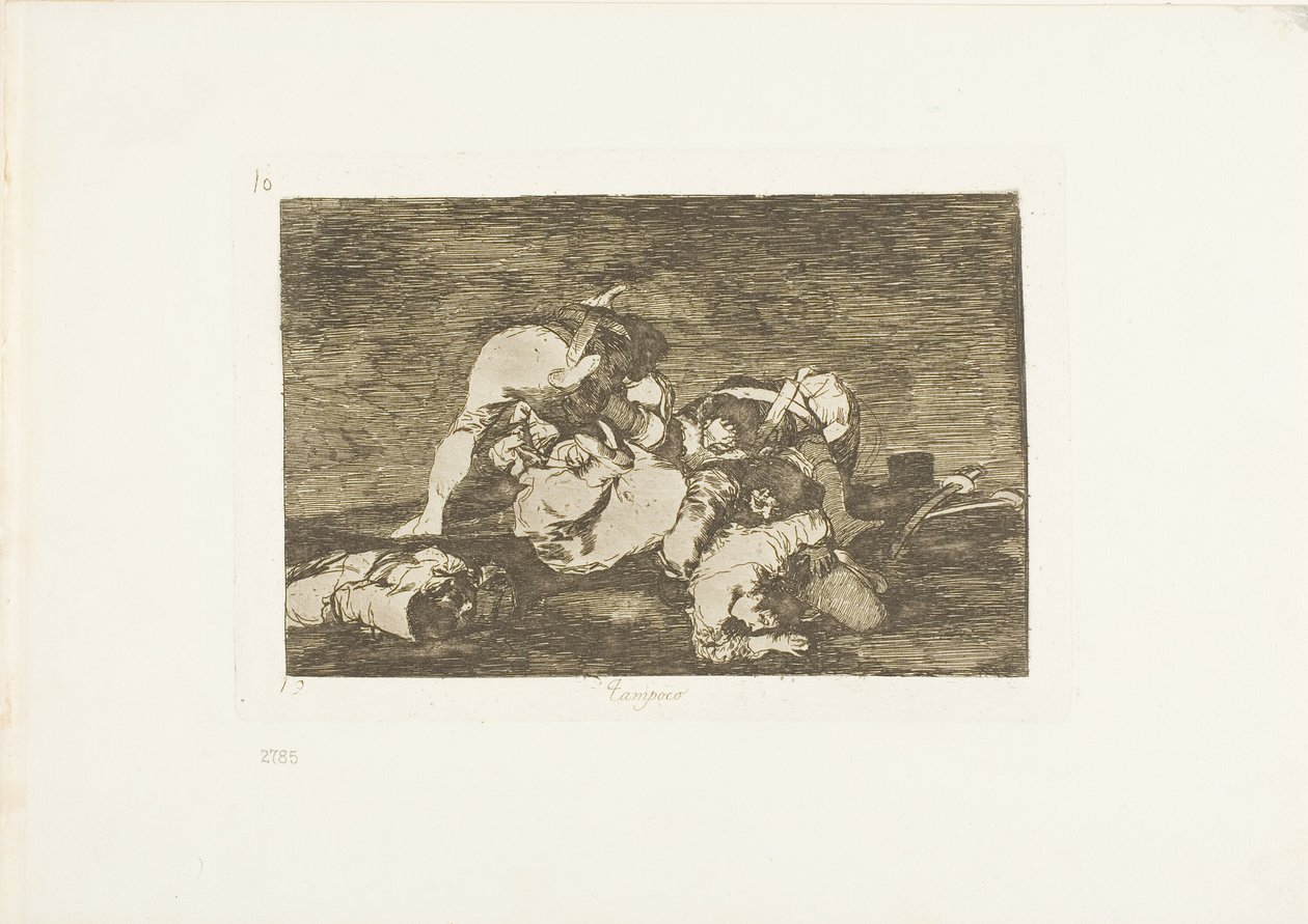 Nem estes, prato dez de The Disasters of War de Francisco Jose de Goya y Lucientes