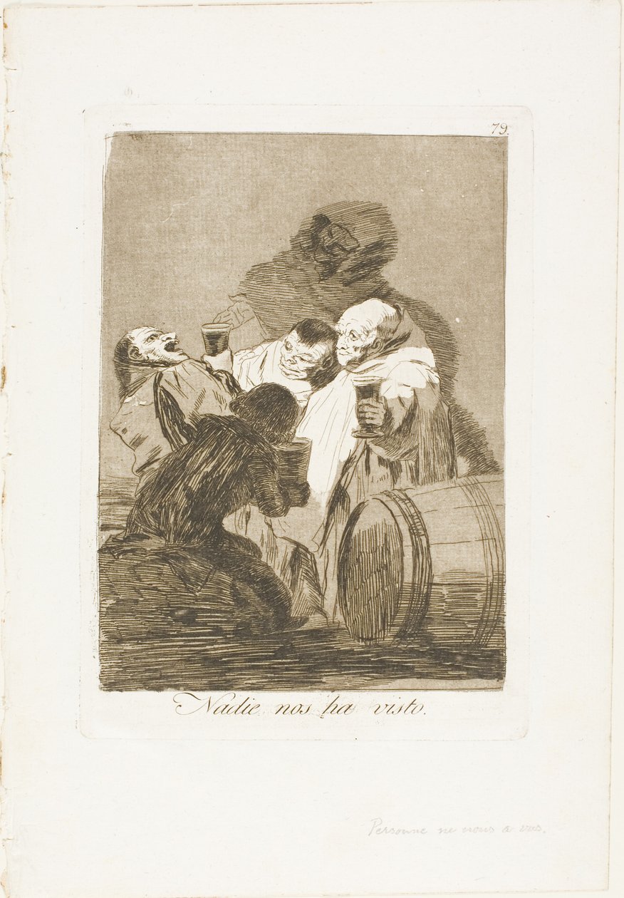 Ninguém nos viu, placa 79 de Los Caprichos de Francisco Jose de Goya y Lucientes