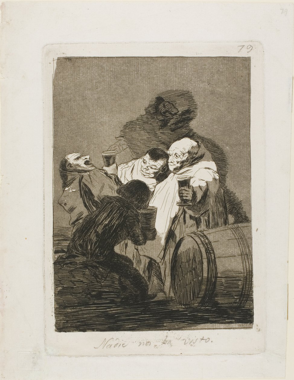 Ninguém nos viu, placa 79 de Los Caprichos de Francisco Jose de Goya y Lucientes