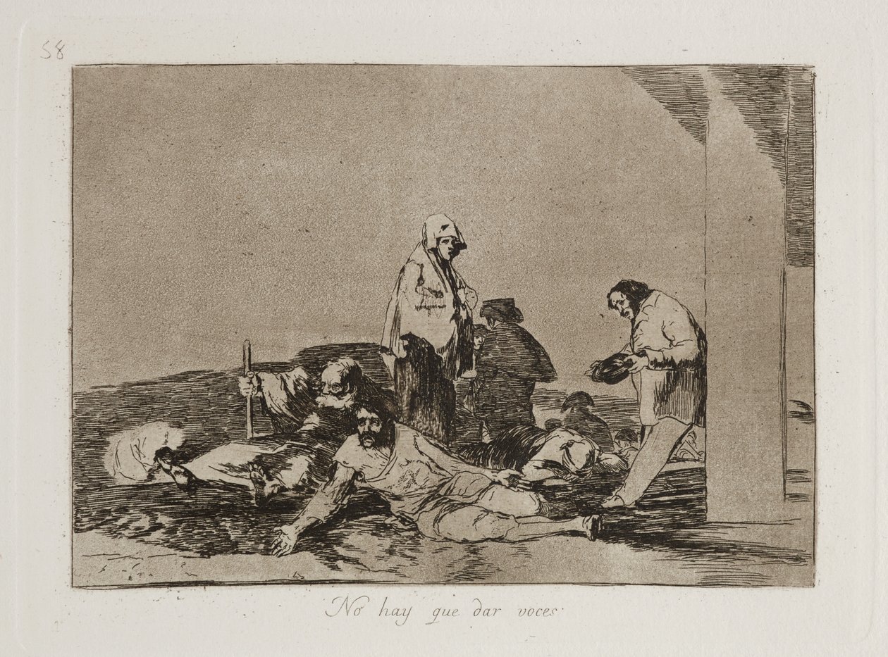No hay que dar voces (Não vale a pena gritar) de Francisco Jose de Goya y Lucientes