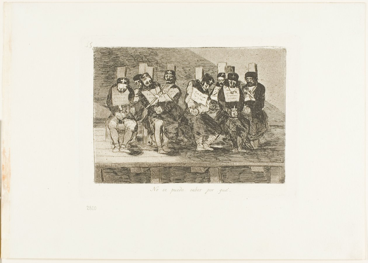 Não se sabe porquê, placa 35 de Os desastres da guerra de Francisco Jose de Goya y Lucientes