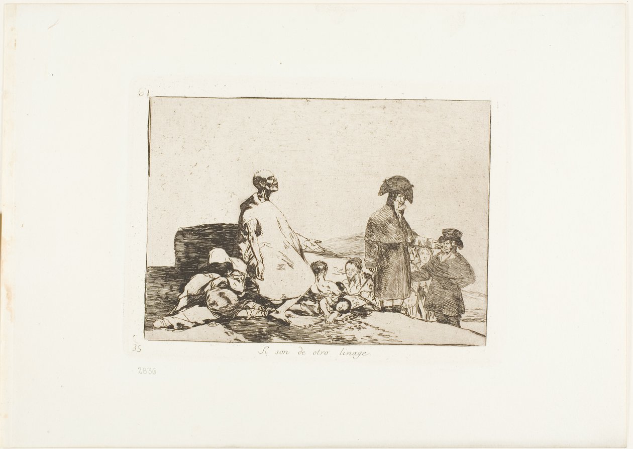 Talvez sejam de outra raça, placa 61 de The Disasters of War de Francisco Jose de Goya y Lucientes