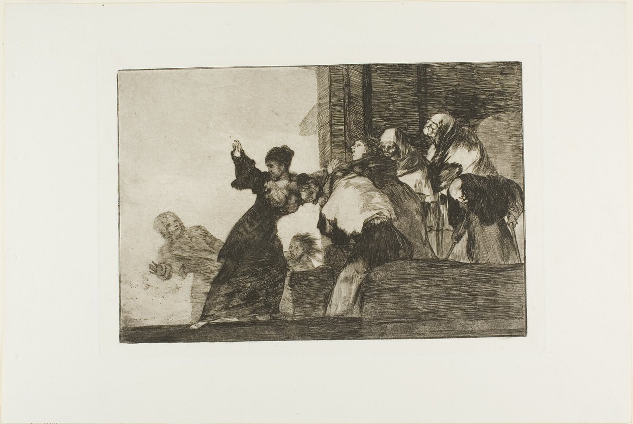 Pobre Folly, prato onze de Los Proverbios de Francisco Jose de Goya y Lucientes