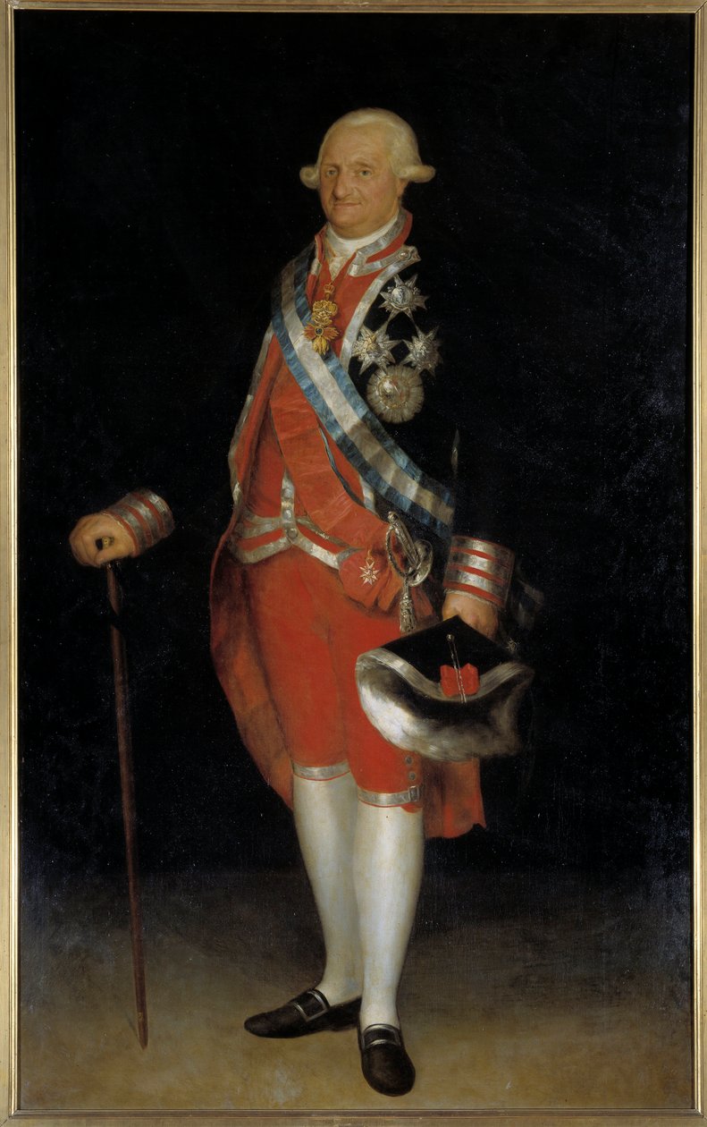 Retrato de Carlos IV, Rei da Espanha (óleo sobre tela) de Francisco de Goya