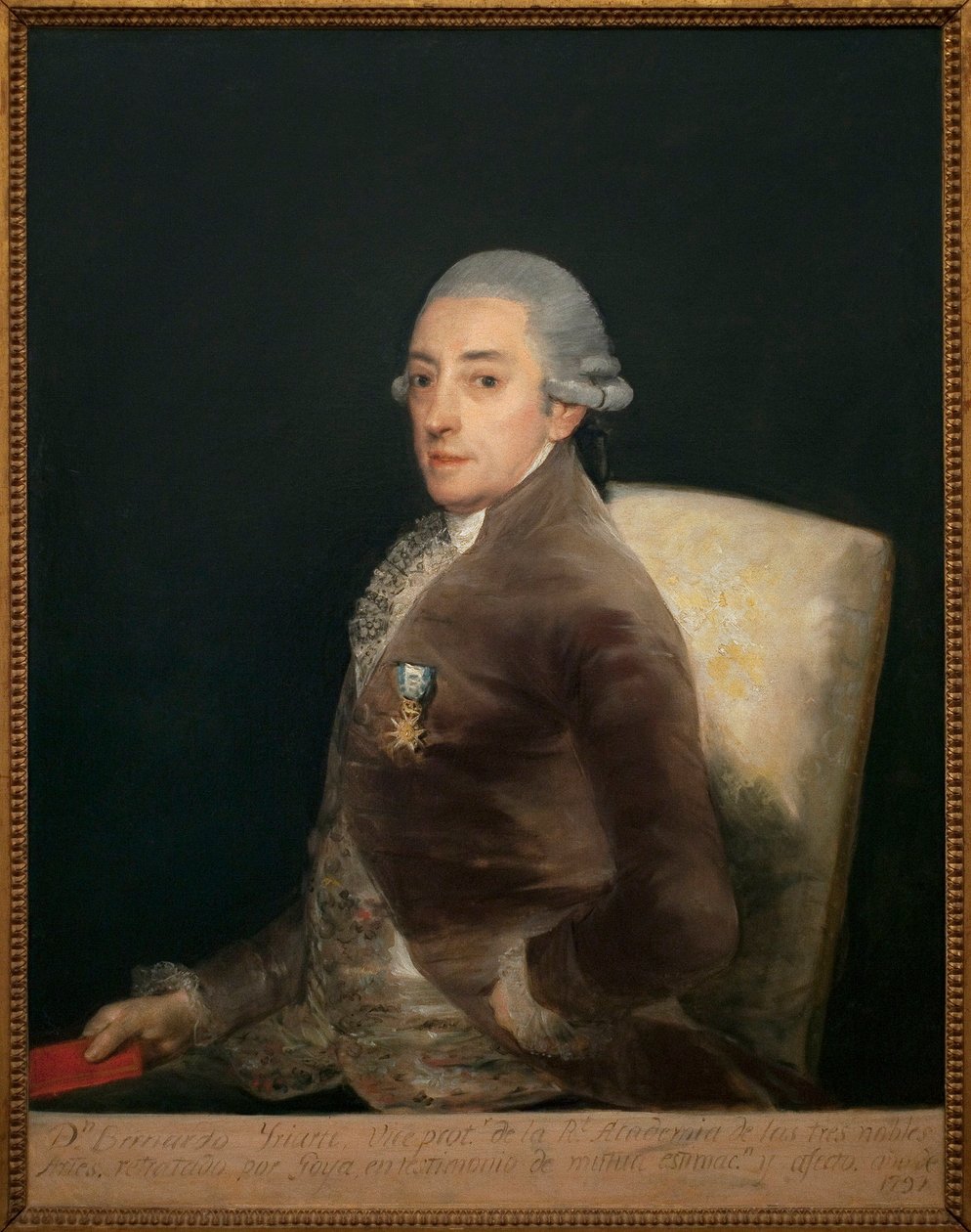 Retrato de Dom Bernardo de Iriarte (1735-1814). Pintura de Francisco de Goya (1746-1828), óleo sobre tela de Francisco de Goya