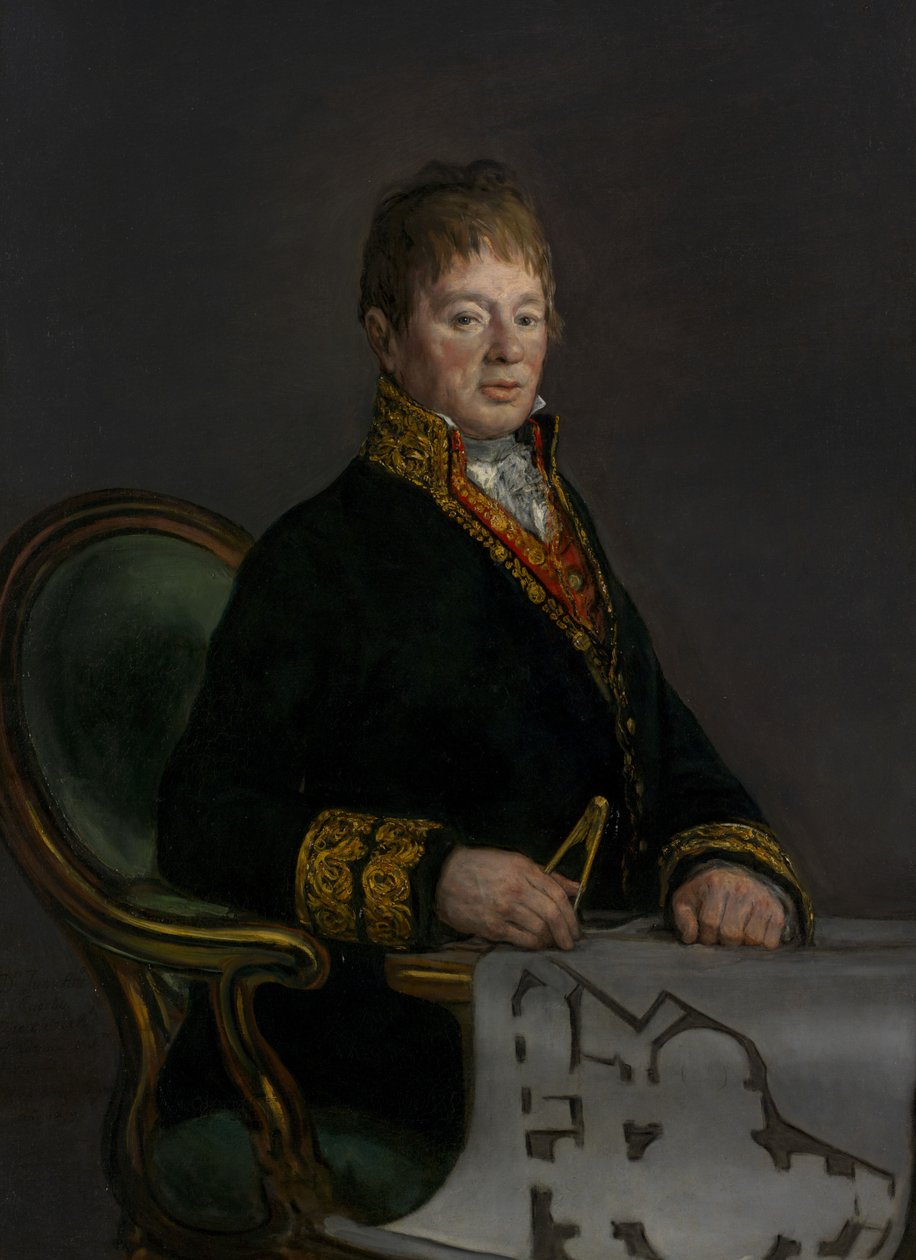 Retrato de Don Juan Antonio Cuervo, 1819 de Francisco de Goya