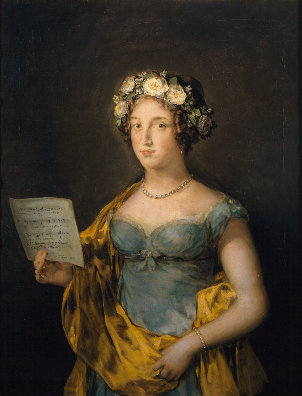 Retrato de Manuela Tellez Giron y Pimentel (1794-1838), Duquesa de Abrantes por Francisco de Goya (1746-1828) de Francisco de Goya