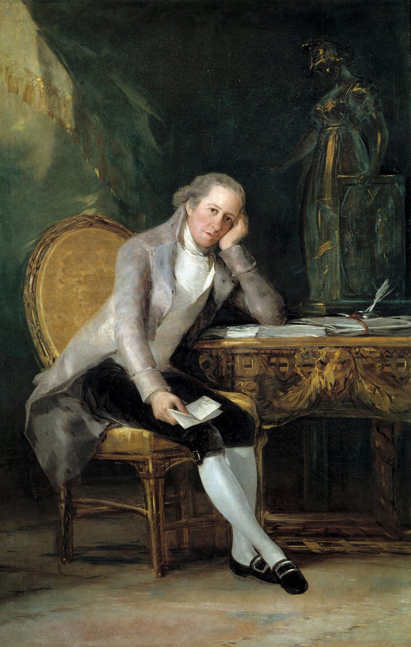 Retrato do estadista e escritor Gaspar Melchor de Jovellanos de Francisco de Goya