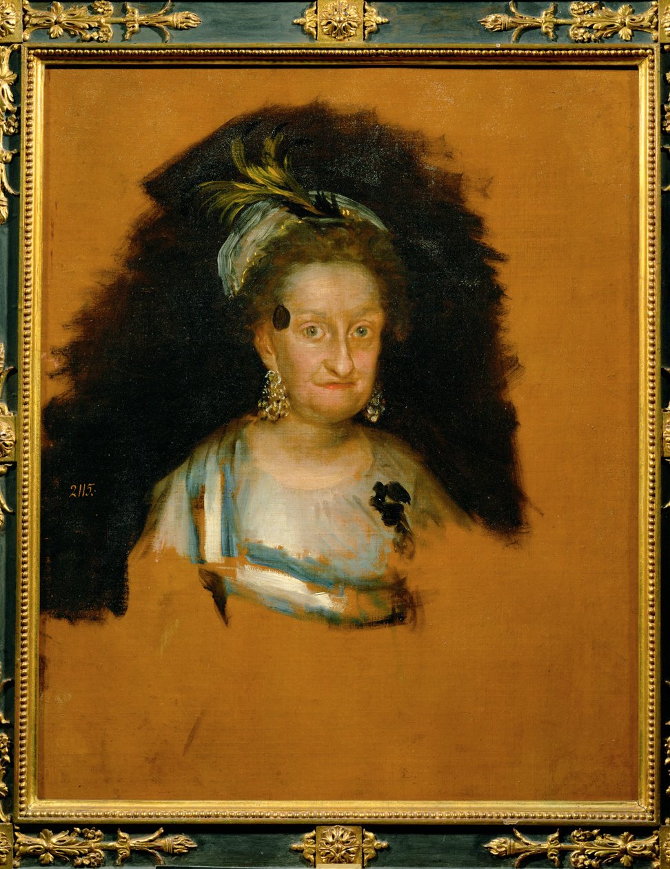 Rainha Maria Luísa de Espanha ... (pintura sobre tela) de Francisco Jose de Goya y Lucientes