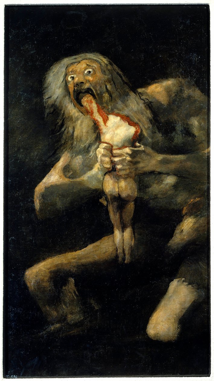 Saturno a devorar o seu filho de Francisco Jose de Goya y Lucientes