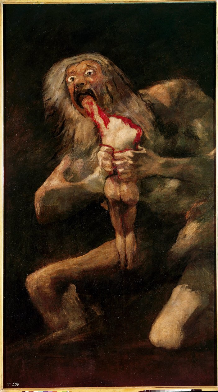Saturno a devorar o seu filho de Francisco Jose de Goya y Lucientes