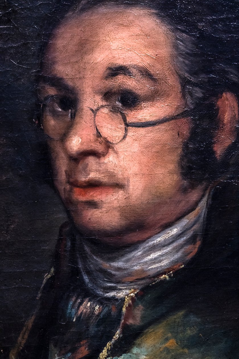 Autorretrato com óculos, cerca de 1800 (óleo sobre tela) de Francisco Jose de Goya y Lucientes