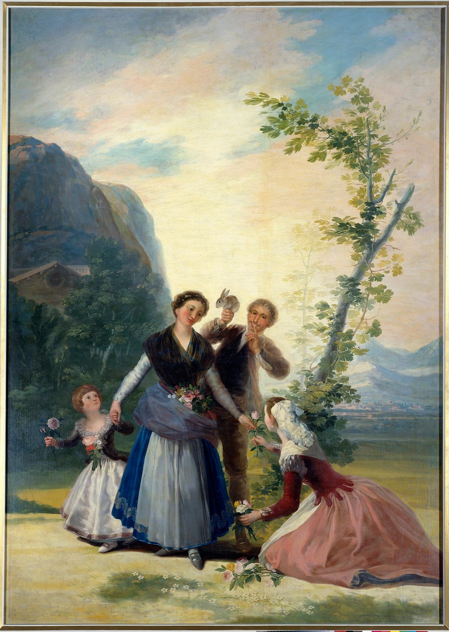 Pintura de Primavera de Francisco de Goya (1746-1828) Século XIX. Dim. 2,77 X 1,92 m. Madrid. Museu do Prado de Francisco de Goya