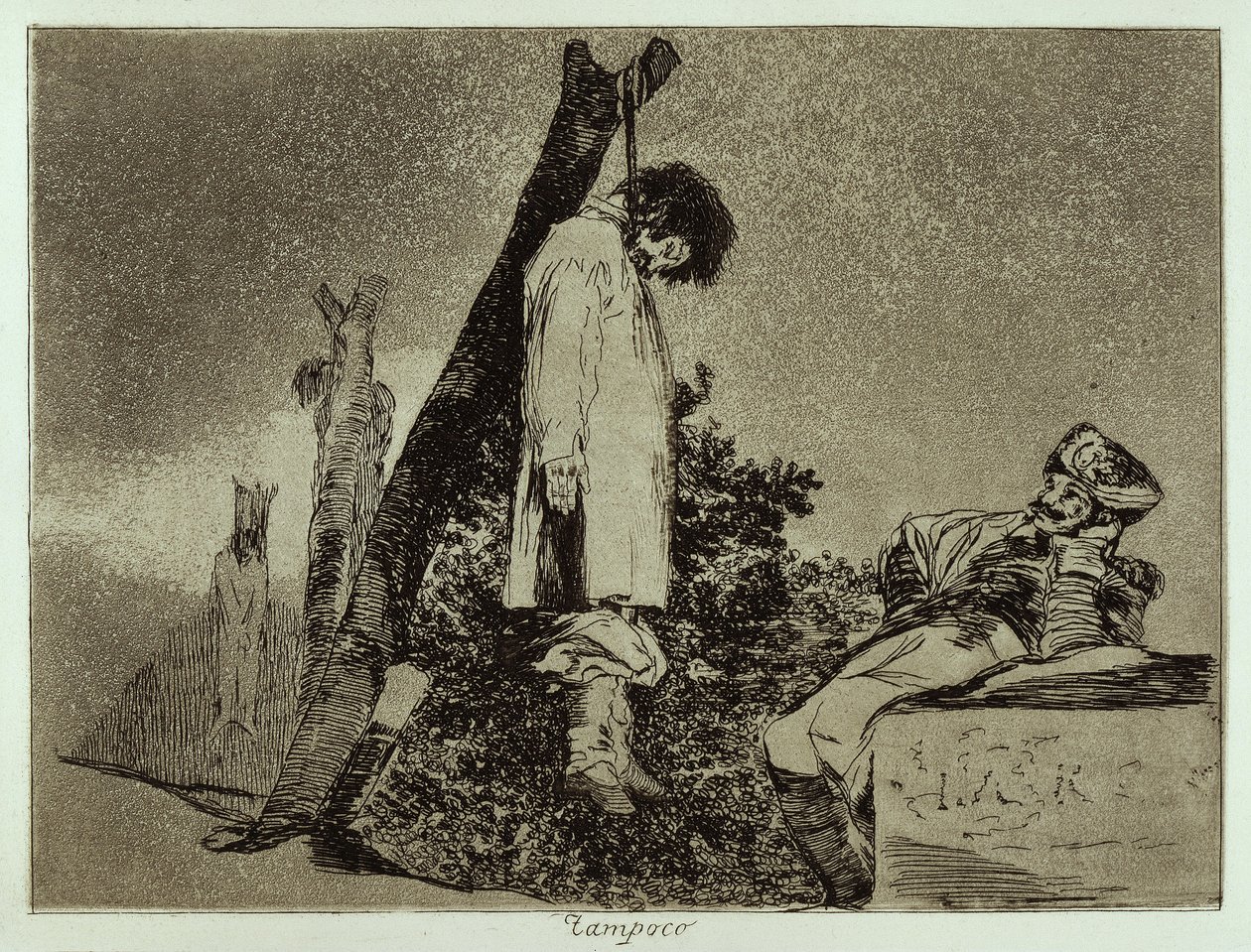 Também não (Os desastres da guerra 36) de Francisco Jose de Goya y Lucientes