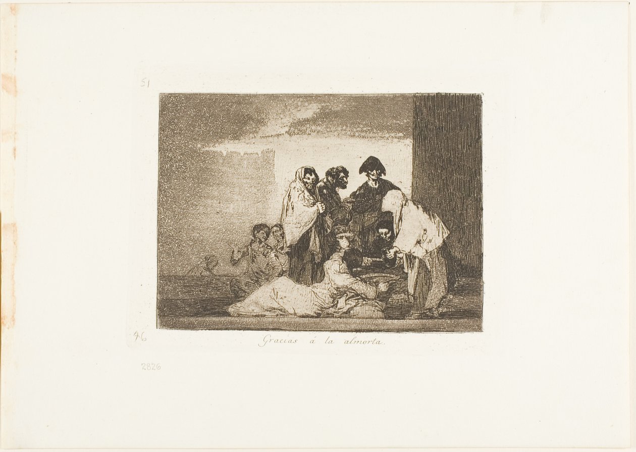 Graças ao Millet, placa 51 de The Disasters of War de Francisco Jose de Goya y Lucientes