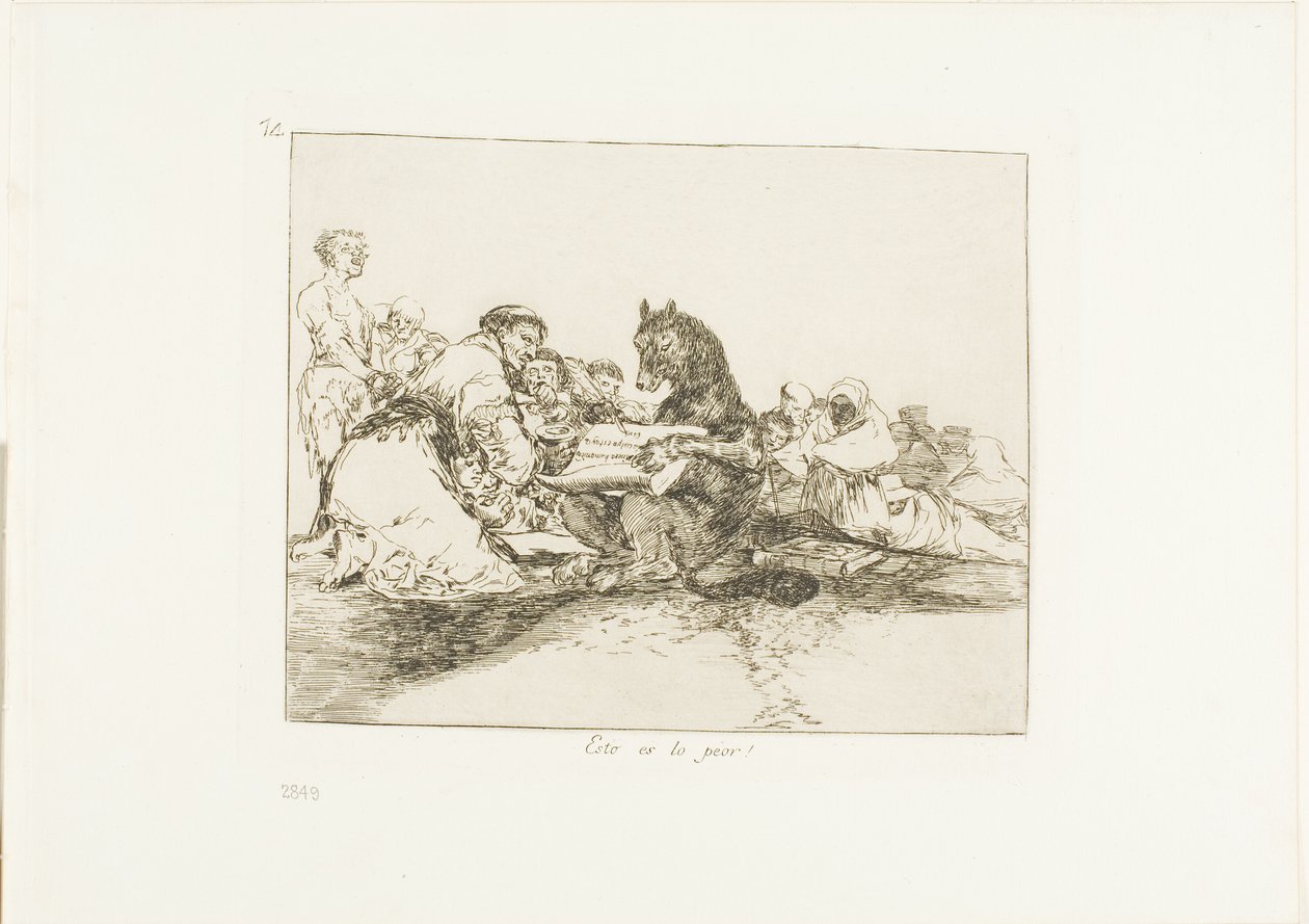 Isso é o pior de tudo!, placa 74 de The Disasters of War de Francisco Jose de Goya y Lucientes