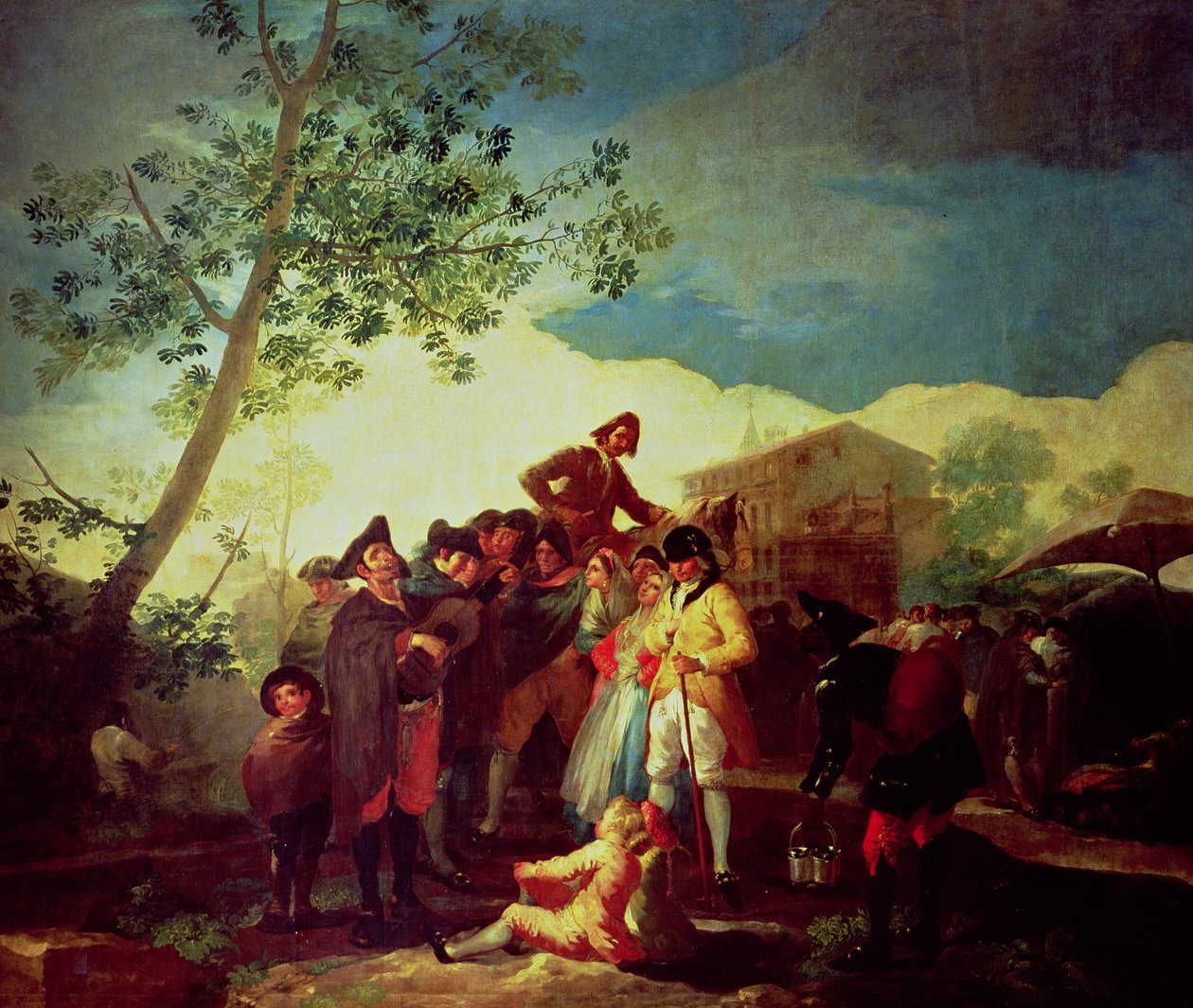 O guitarrista cego, c.1778 (óleo sobre tela) de Francisco Jose de Goya y Lucientes