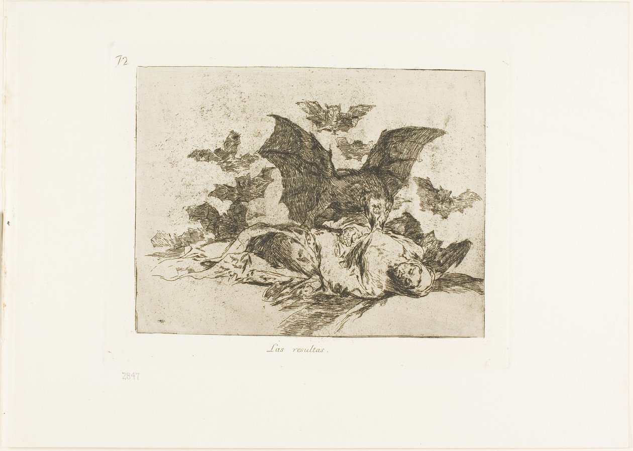 As Consequências, placa 72 de Os Desastres da Guerra de Francisco Jose de Goya y Lucientes