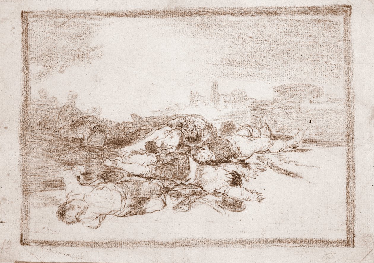 Os Desastres da Guerra : E muito mais (desenho preparatório de Francisco de Goya