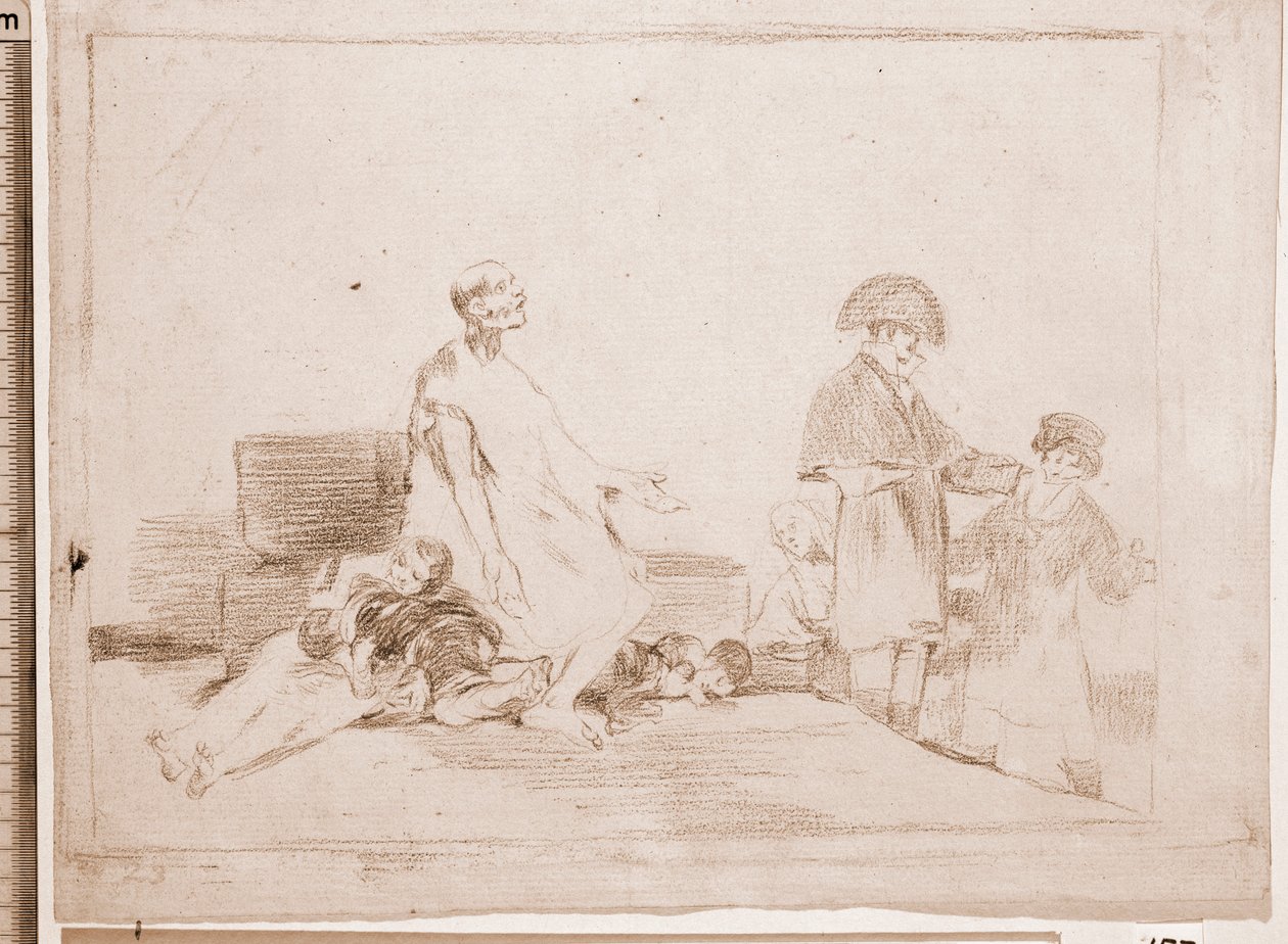 Os Desastres de Guerra : Se forem de outra linha (desenho preparatório de Francisco de Goya