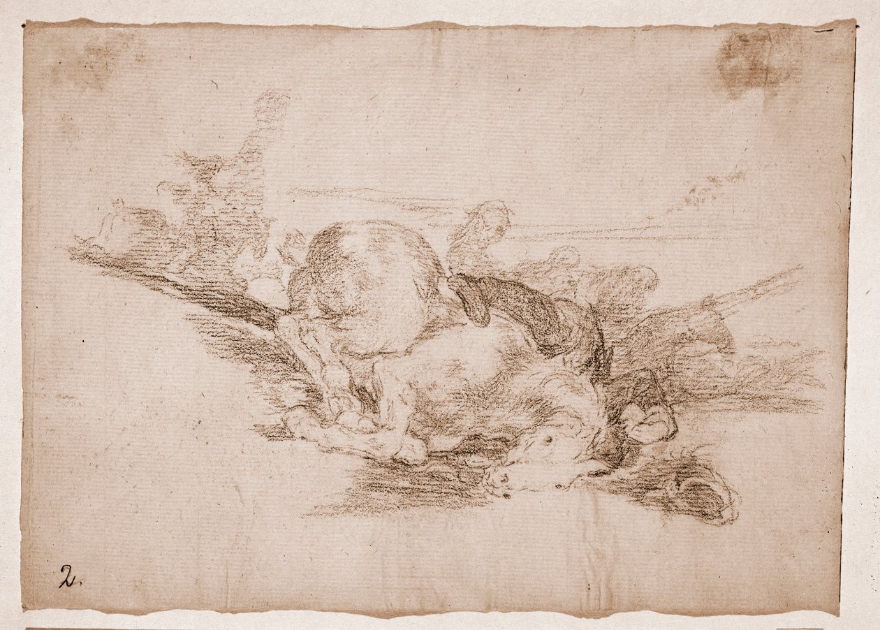 Os Desastres da Guerra : Acontece sempre (desenho preparatório de Francisco de Goya